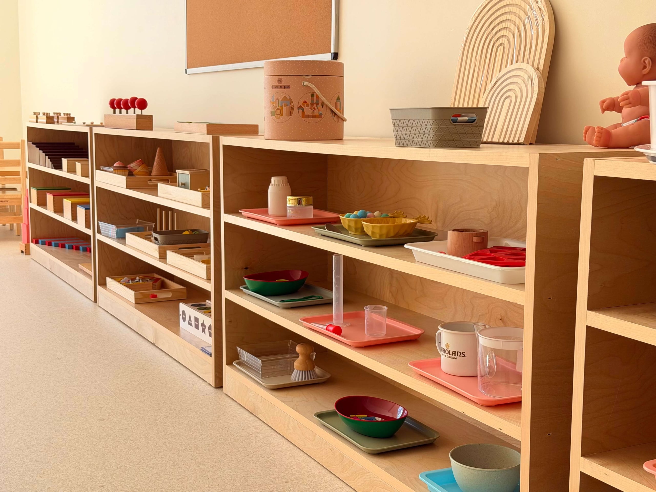 Practical life, tray by tray