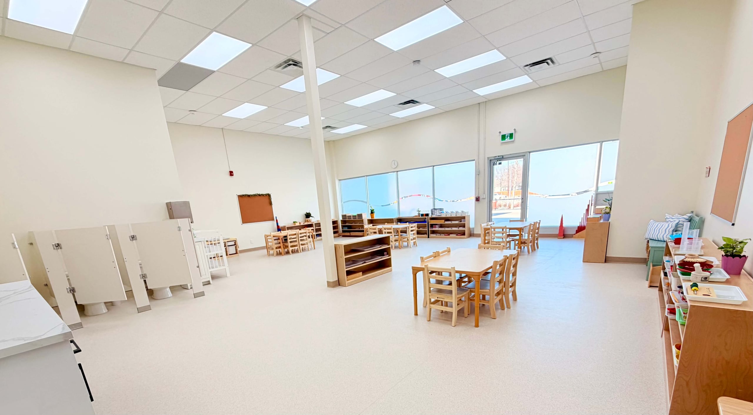 Light along the whole classroom